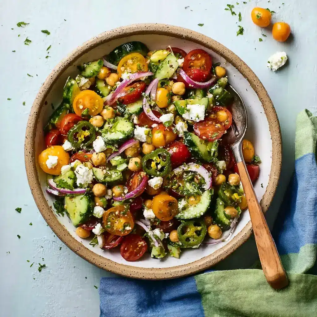 Chickpea Salad with Smashed Cucumbers3