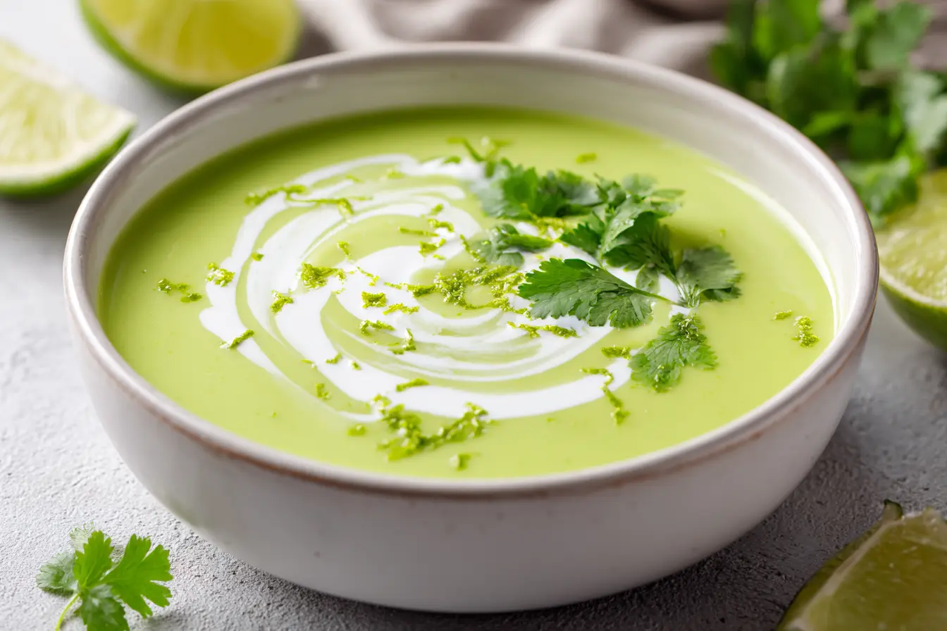 Chilled Avocado Lime Soup