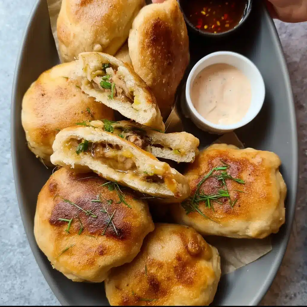 Fried Chicken Buns with Cheese