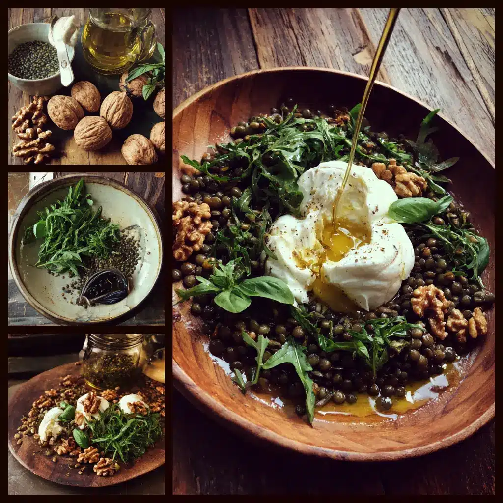 Herby Lentil and Burrata Salad1