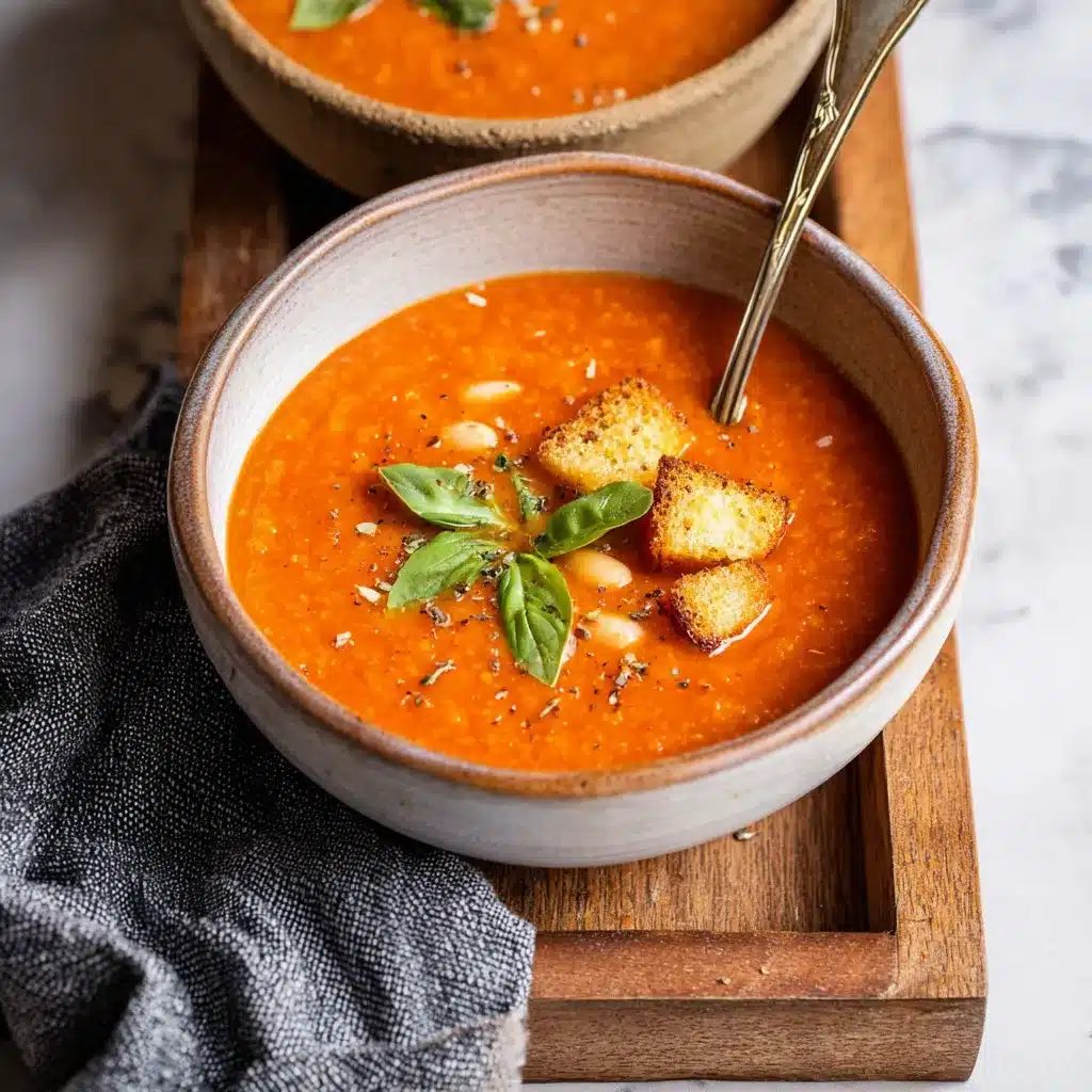 Protein-Rich Tomato Basil Soup with White Beans 3