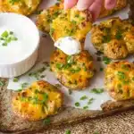 Smashed Green Onion Potato Bombs