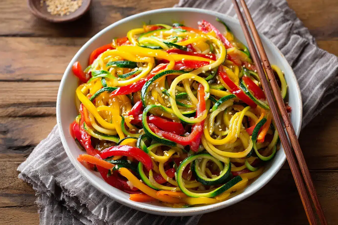 Zucchini Noodle Veggie Stir Fry