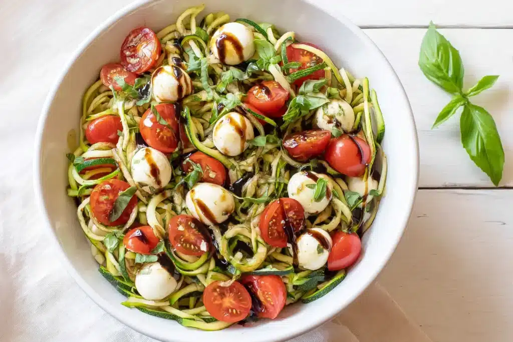 Fantastic Caprese Zoodle Salad Recipe: A Fresh and Healthy Twist