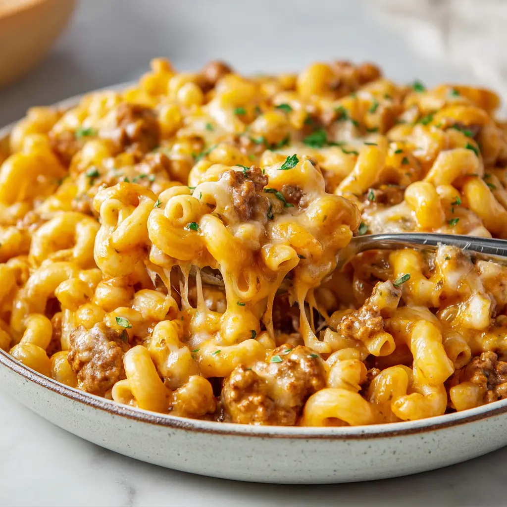 Fantastic One-Pot Cheeseburger Mac: Quick, Creamy, and Family-Friendly! 7 One Pot Cheeseburger Mac