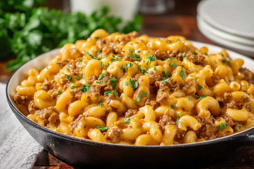 One Pot Cheeseburger Mac2