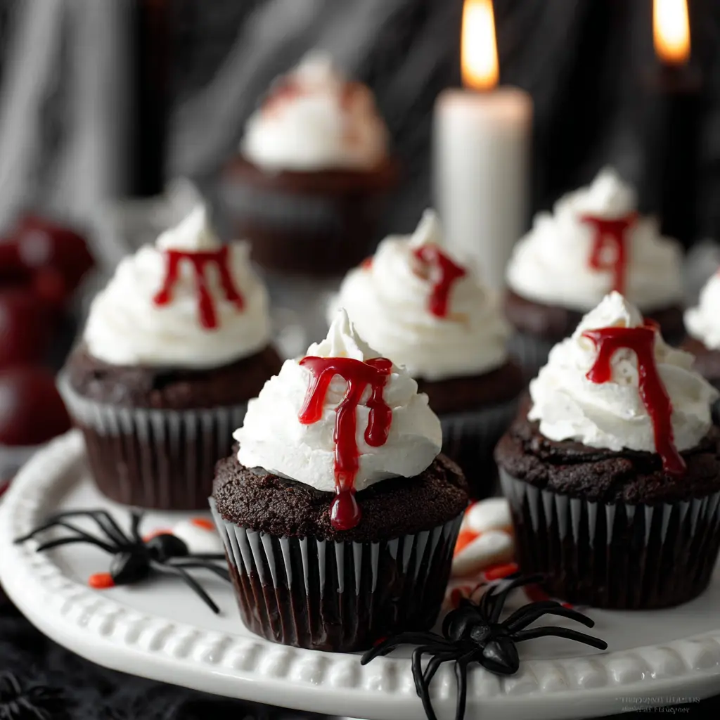 Vampire Bite Cupcakes