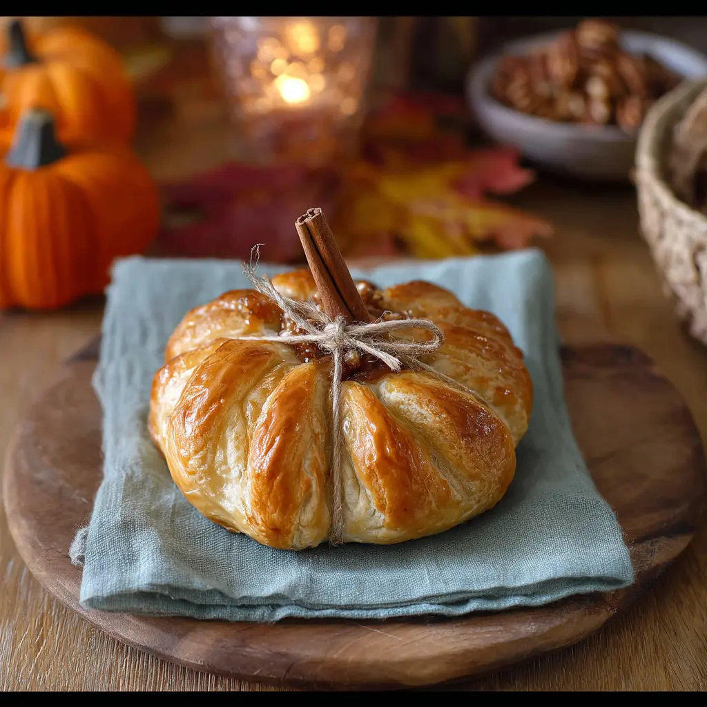pumpkin shaped baked brie
