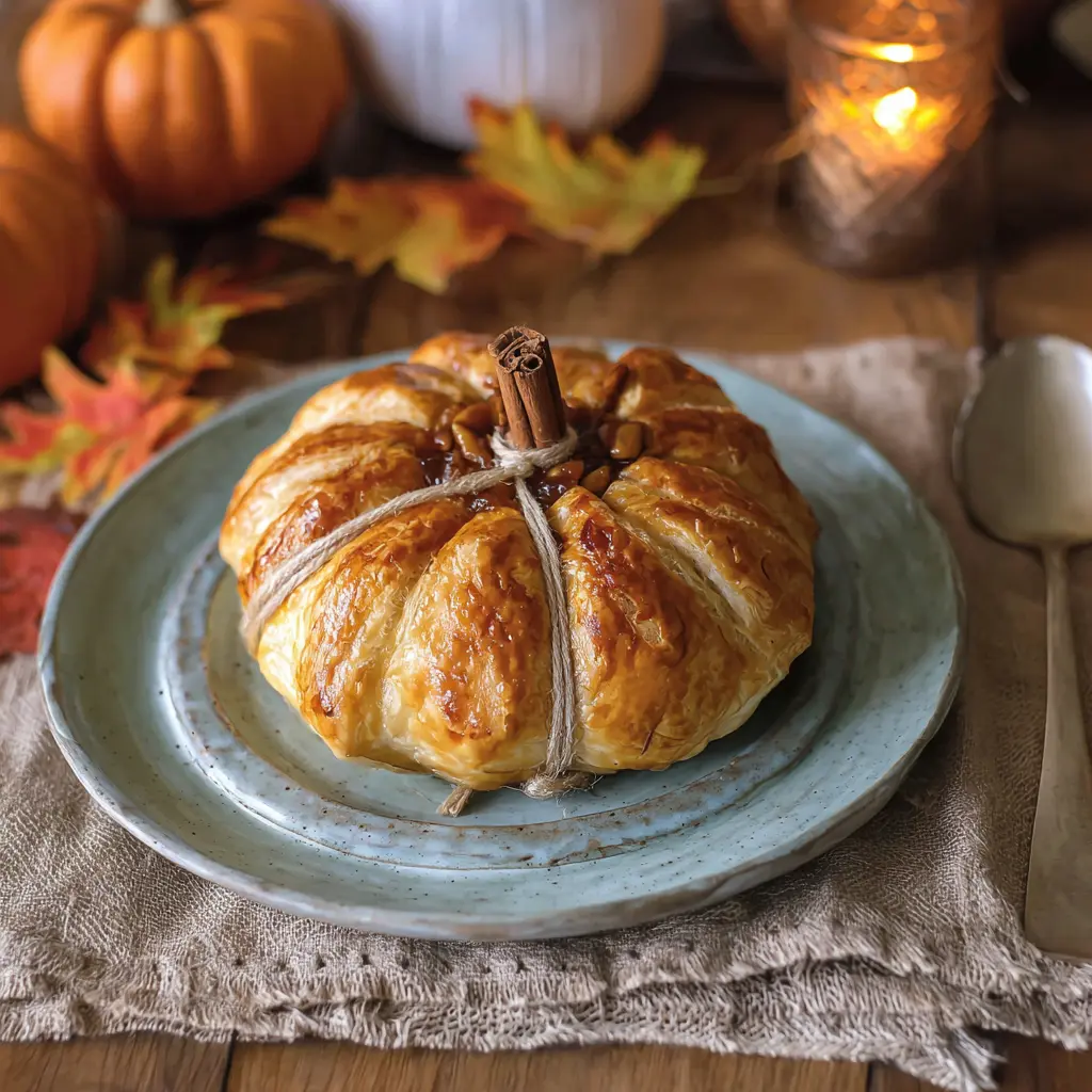 pumpkin shaped baked brie1